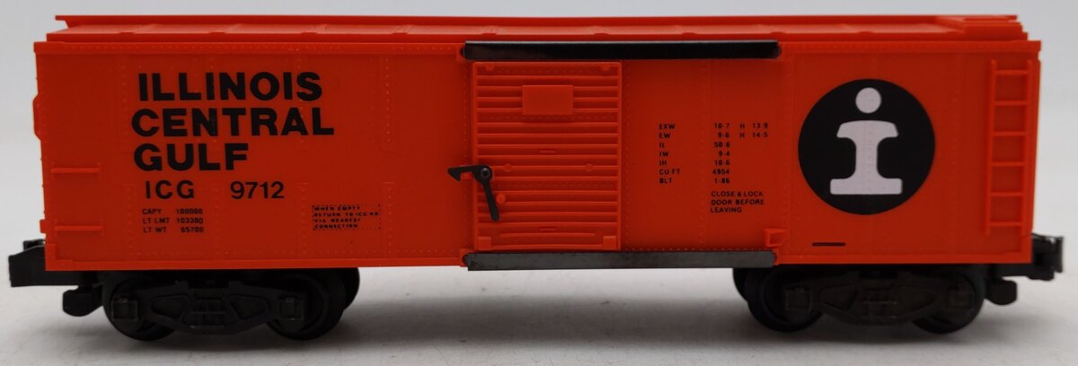 American Flyer 4-9712 S Gauge Illinois Central Gulf Boxcar #9712 EX/Box