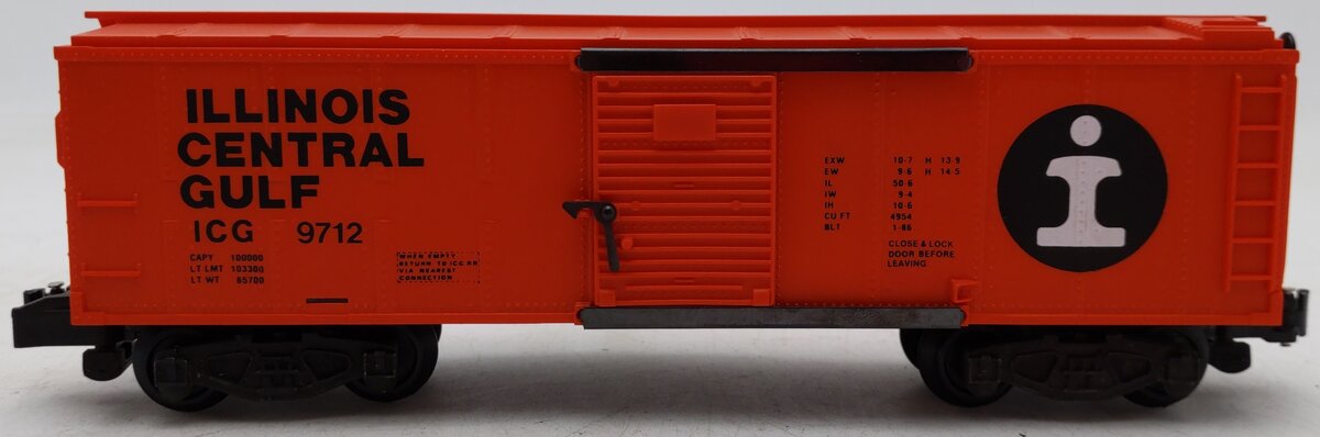 American Flyer 4-9712 S Gauge Illinois Central Gulf Boxcar #9712 EX/Box