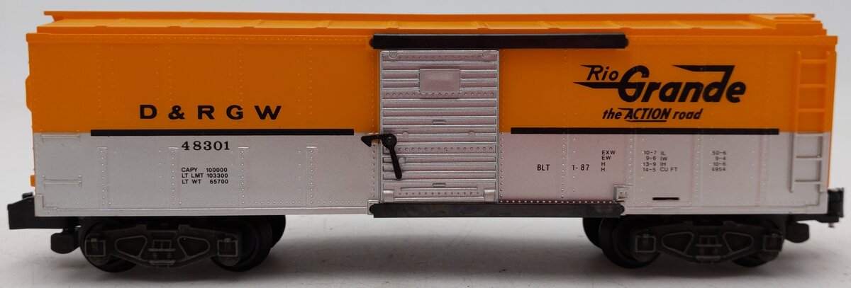 American Flyer 6-48301 S Gauge Denver & Rio Grande Boxcar #48301 VG/Box