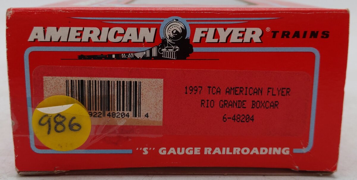 American Flyer 6-48204 S Scale Denver & Rio Grande Western TCA Boxcar #54777 EX/Box