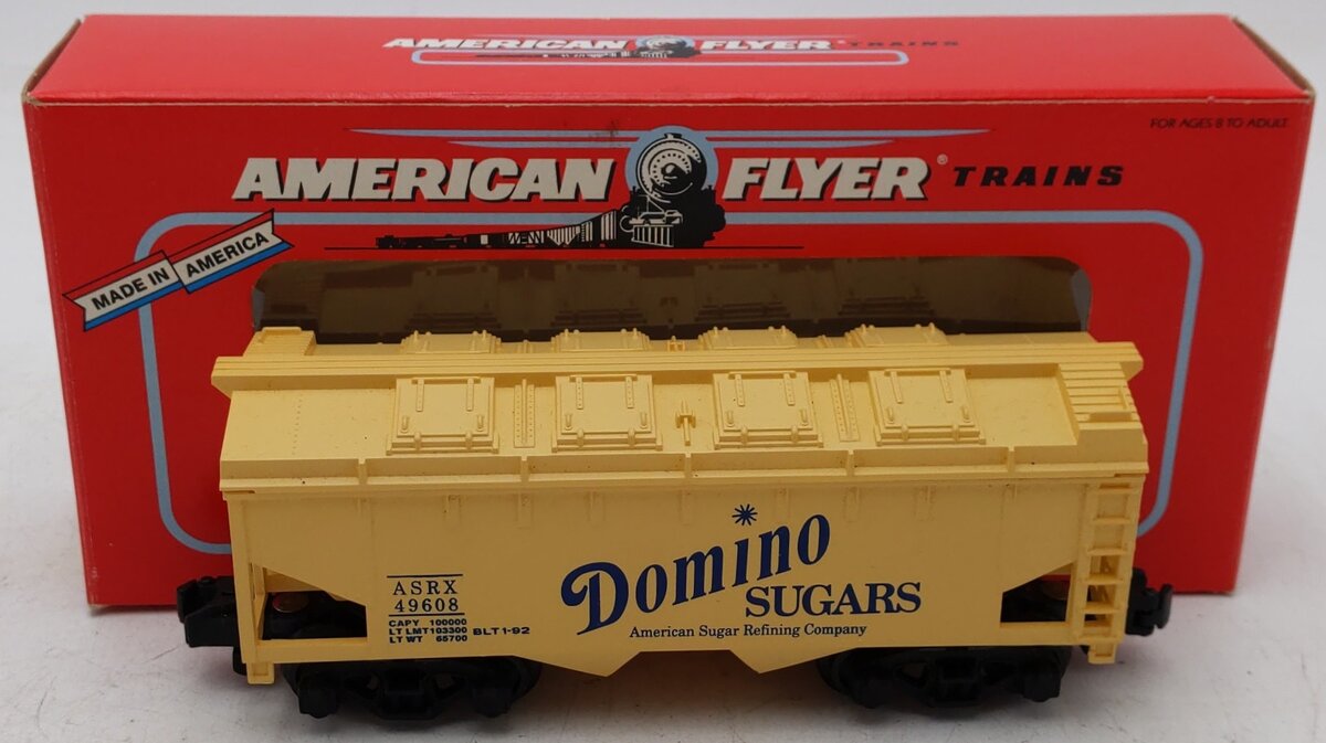 American Flyer 6-49608 S Gauge Domino Sugar Covered Hopper #49608 EX/Box