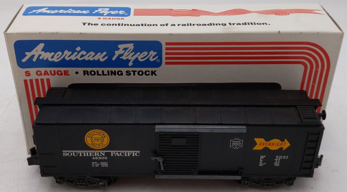 American Flyer 6-48300 S Gauge Southern Pacific Boxcar #48300 VG/Box