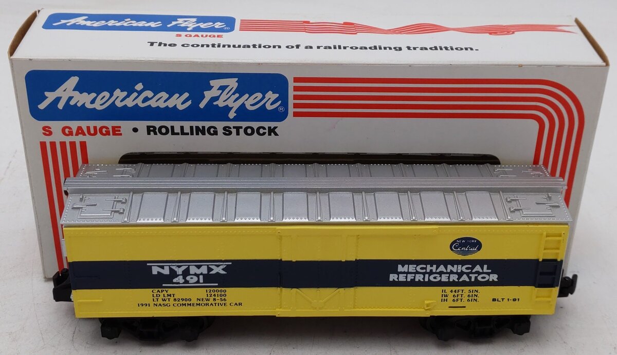 American Flyer 6-48436 S Scale NASG 491 NYMX Reefer #491 EX/Box