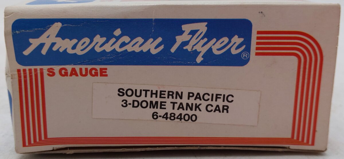 American Flyer 6-48400 S Gauge Southern Pacific Three Dome Tank Car #48400 EX/Box