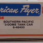 American Flyer 6-48400 S Gauge Southern Pacific Three Dome Tank Car #48400 EX/Box