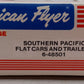 American Flyer 6-48501 S Gauge Southern Pacific Flatcar w/ Trailers VG/Box