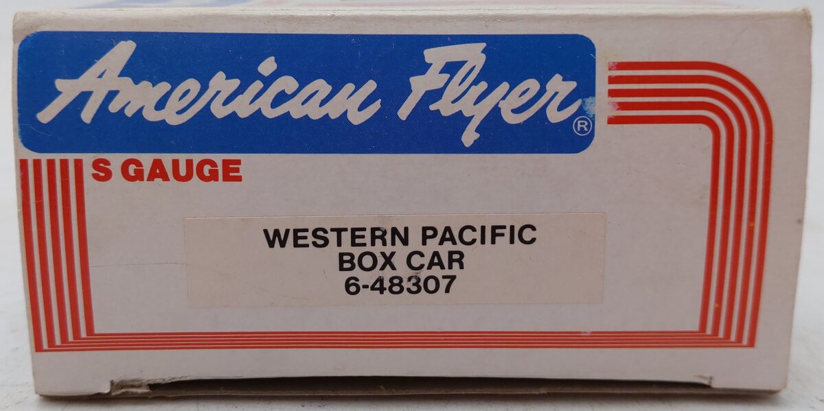 American Flyer 6-48307 S Gauge Western Pacific Boxcar #48307 VG/Box
