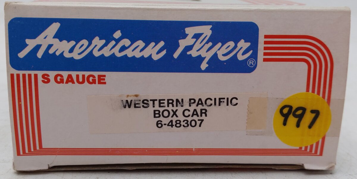 American Flyer 6-48307 S Gauge Western Pacific Boxcar #48307 VG/Box