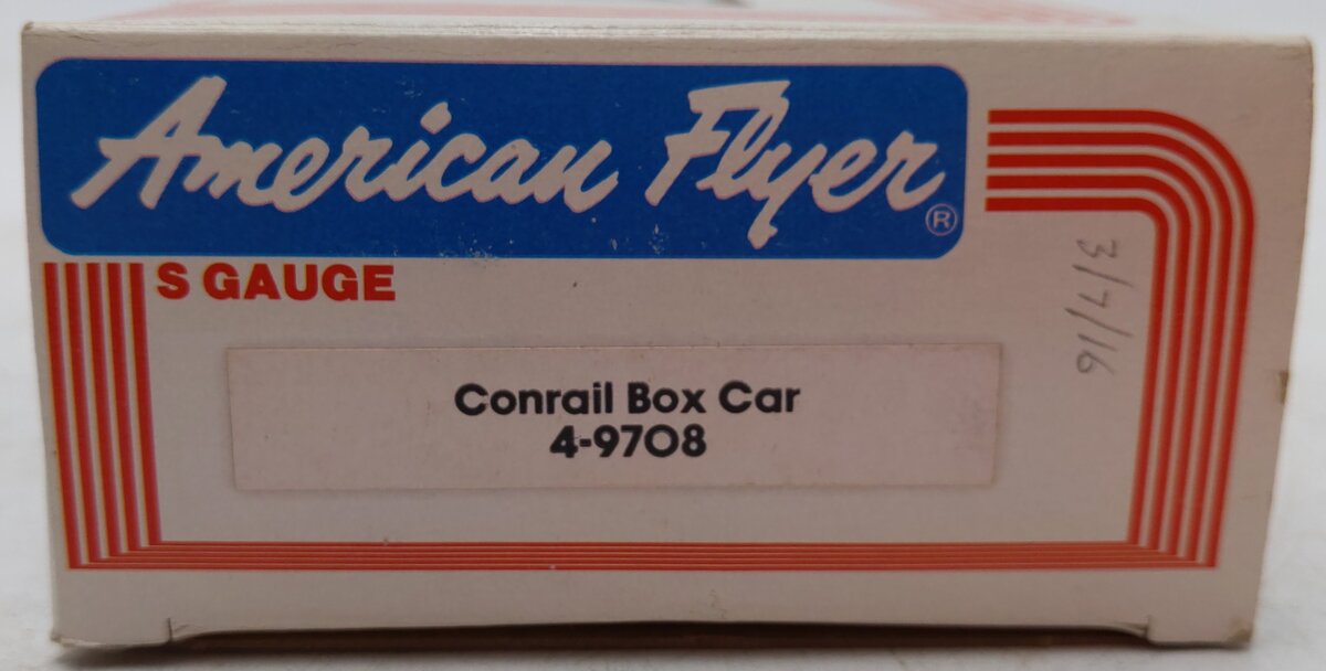 American Flyer 4-9708 S Gauge Conrail Boxcar #9708 EX/Box