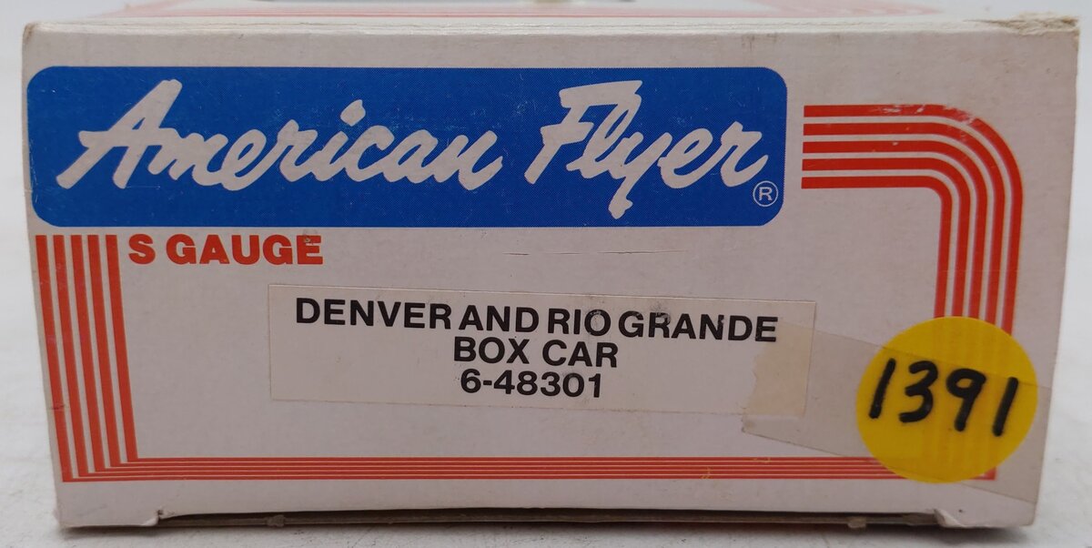 American Flyer 6-48301 S Gauge Denver & Rio Grande Boxcar #48301 EX/Box