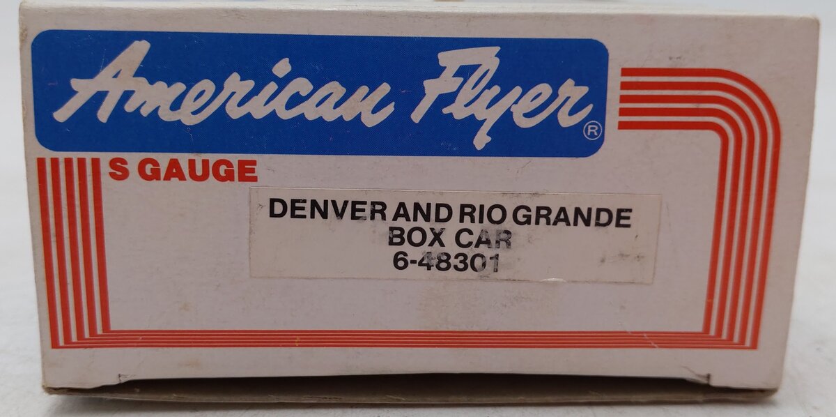 American Flyer 6-48301 S Gauge Denver & Rio Grande Boxcar #48301 EX/Box