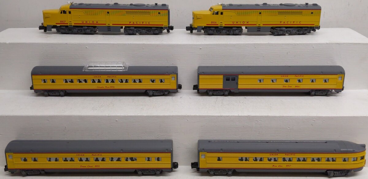 American Flyer 6-49600 S Gauge Union Pacific Pony Express Diesel Train Set EX/Box