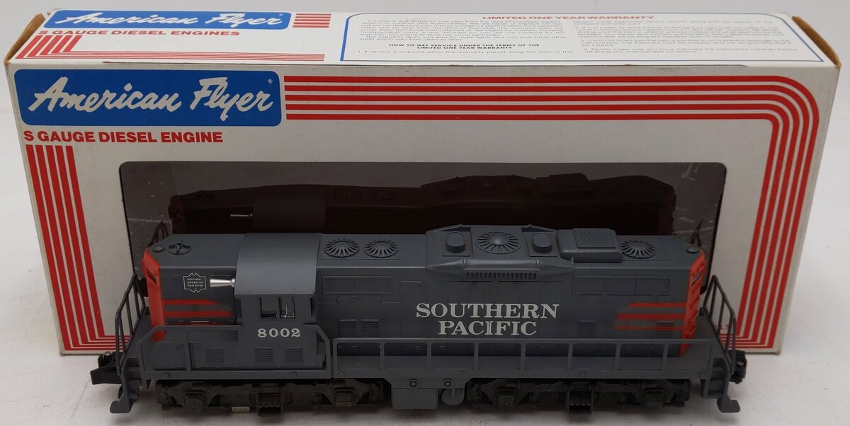 American Flyer 6-48002 S Southern Pacific GP-9 Non-Powered Diesel Locomotive EX/Box