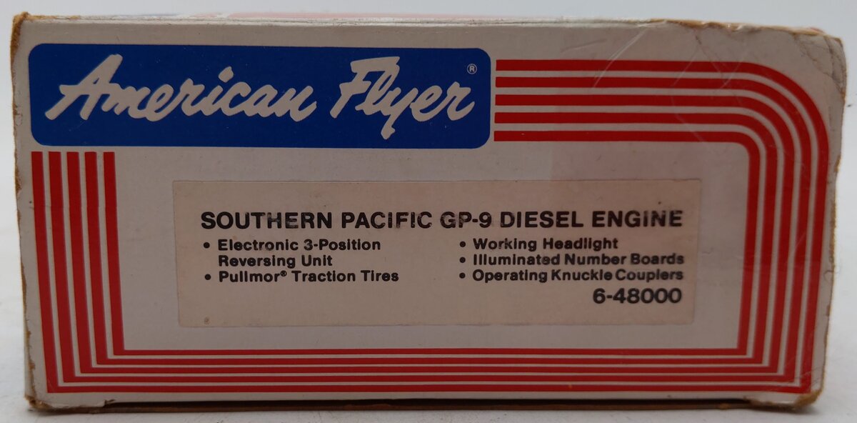 American Flyer 6-48000 S Southern Pacific GP-9 Powered Diesel Locomotive #8000 EX/Box