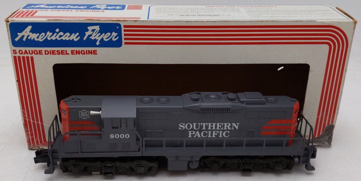 American Flyer 6-48000 S Southern Pacific GP-9 Powered Diesel Locomotive #8000 EX/Box