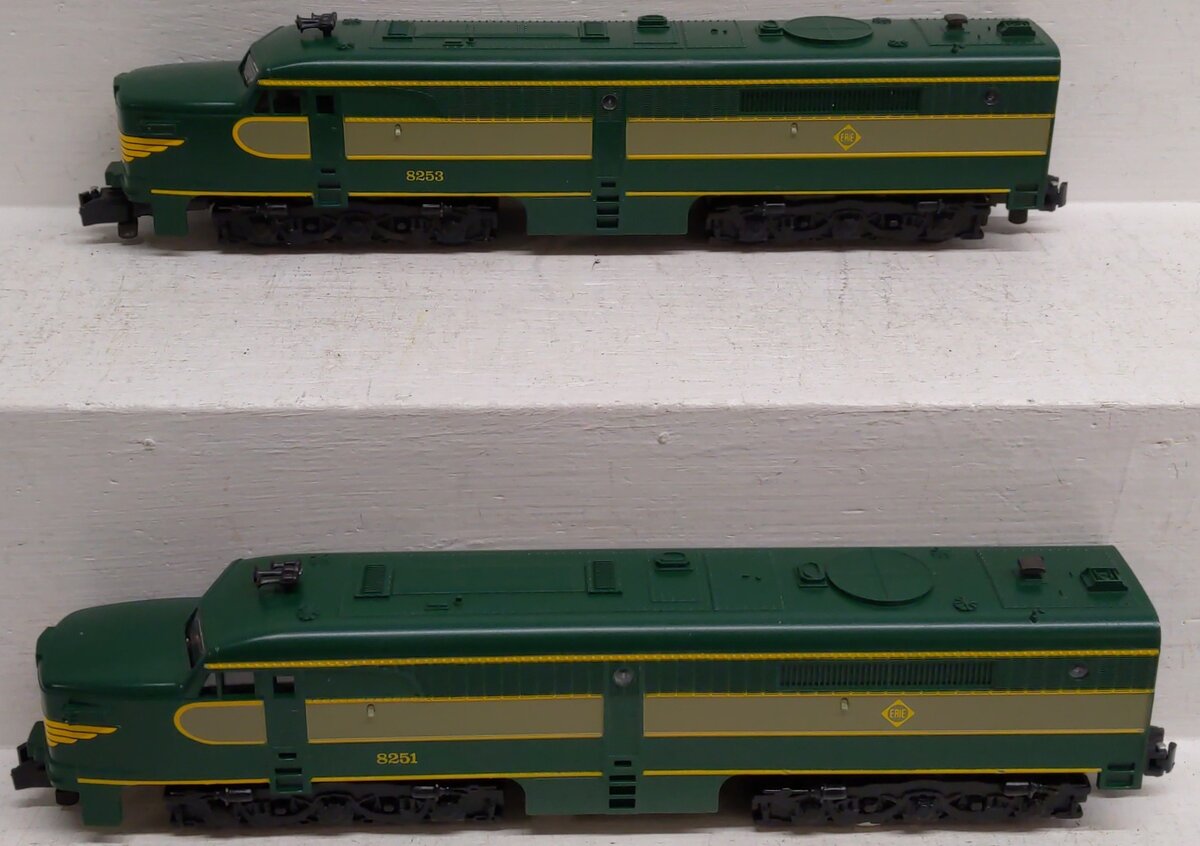 American Flyer 4-8251 S Gauge Erie Alco AA Diesel Locomotive Set EX/Box