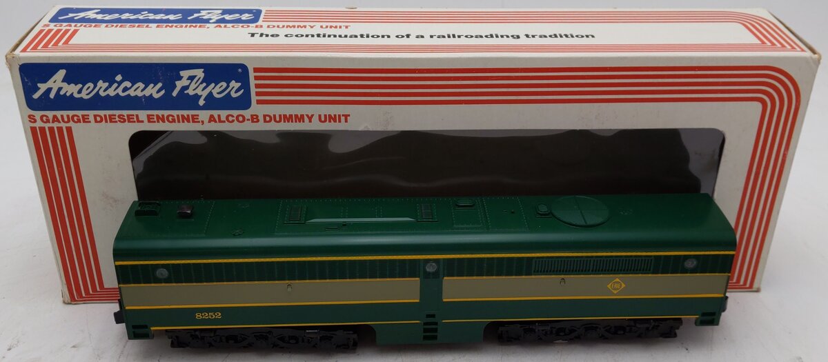 American Flyer 4-8252 S Erie Alco B-Unit Non-Powered Diesel Locomotive with Horn VG/Box