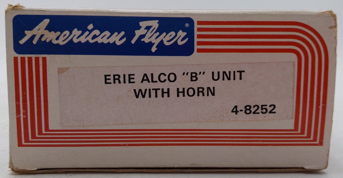 American Flyer 4-8252 S Erie Alco B-Unit Non-Powered Diesel Locomotive with Horn VG/Box