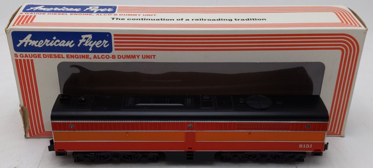 American Flyer 4-8151 S Southern Pacific Non-Powered B-Unit Diesel Loco #8151 VG/Box