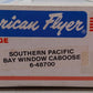American Flyer 6-48700 S Gauge Southern Pacific Bay Window Caboose #48700 EX/Box