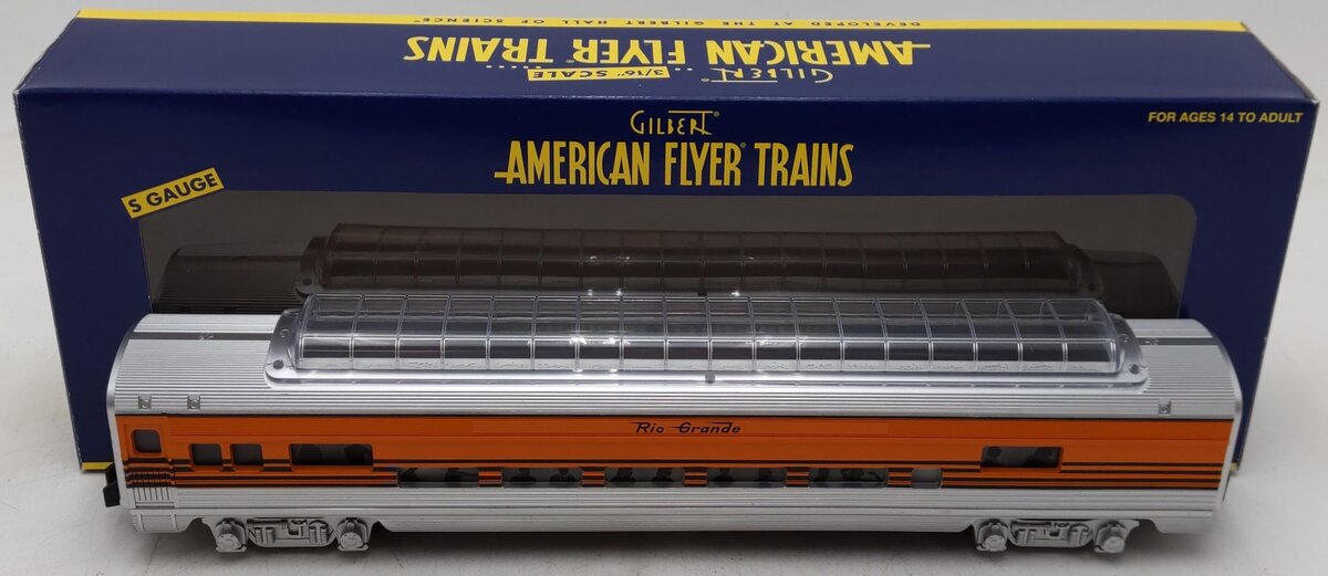American Flyer 6-49943 S Gauge Rio Grand Streamliner Full Vista Dome Car #1253 EX/Box