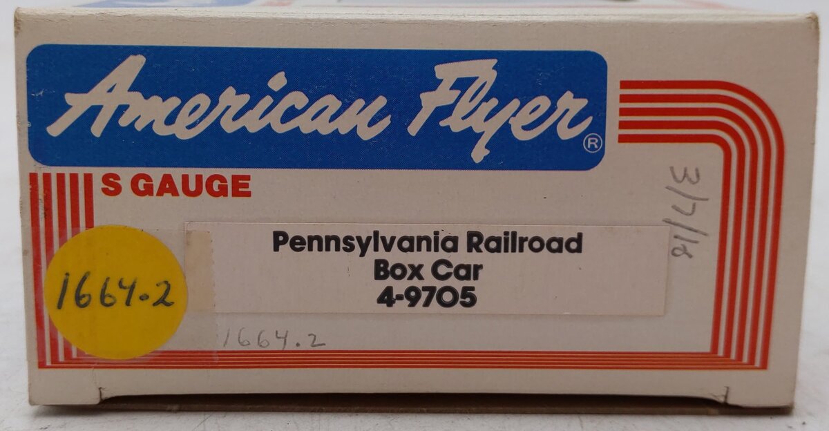 American Flyer 4-9705 S Gauge Pennsylvania Railroad Boxcar #9705 EX/Box