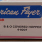 American Flyer 4-9207 S Gauge Baltimore & Ohio Covered Hopper #9207 EX/Box