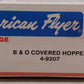 American Flyer 4-9207 S Gauge Baltimore & Ohio Covered Hopper #9207 EX/Box