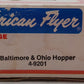 American Flyer 4-9201 S Gauge Baltimore & Ohio Covered Hopper #9201 EX/Box