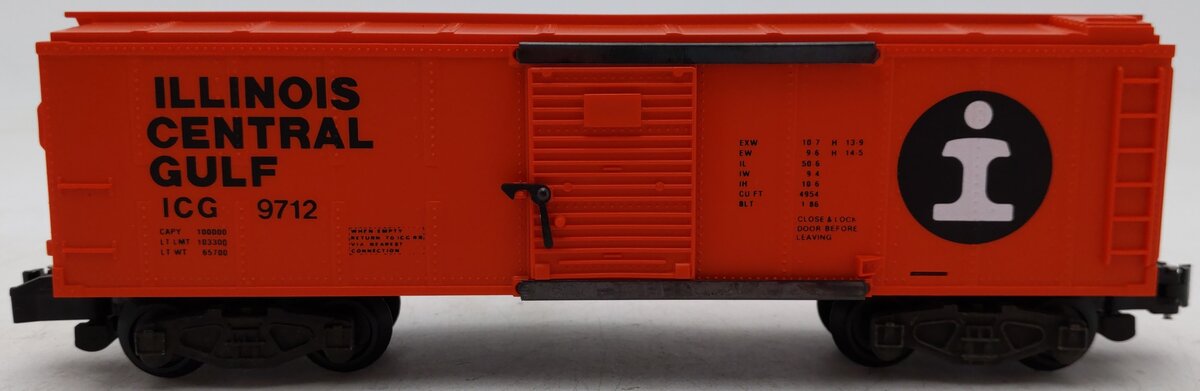 American Flyer 4-9712 S Gauge Illinois Central Gulf Boxcar #9712 EX/Box