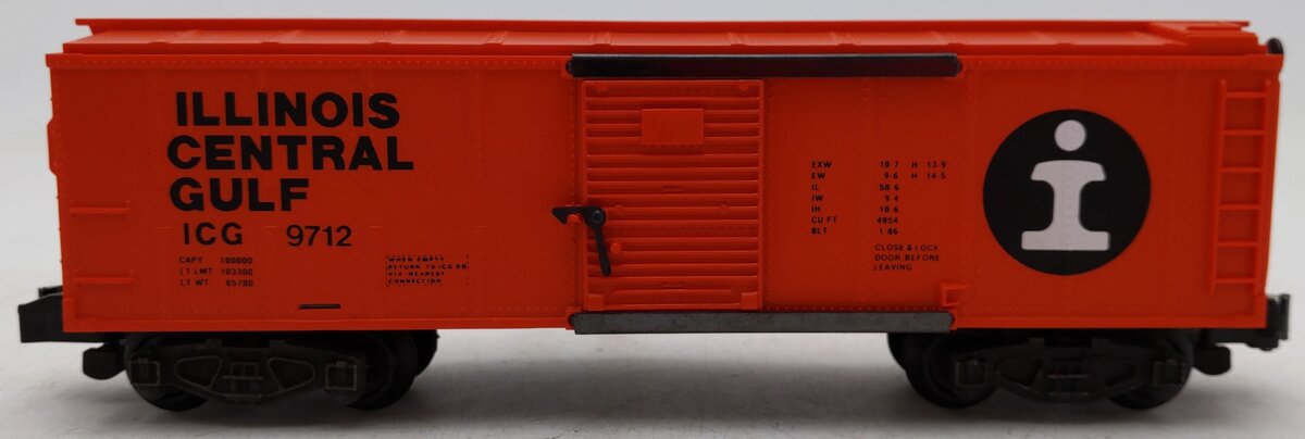 American Flyer 4-9712 S Gauge Illinois Central Gulf Boxcar #9712 EX/Box