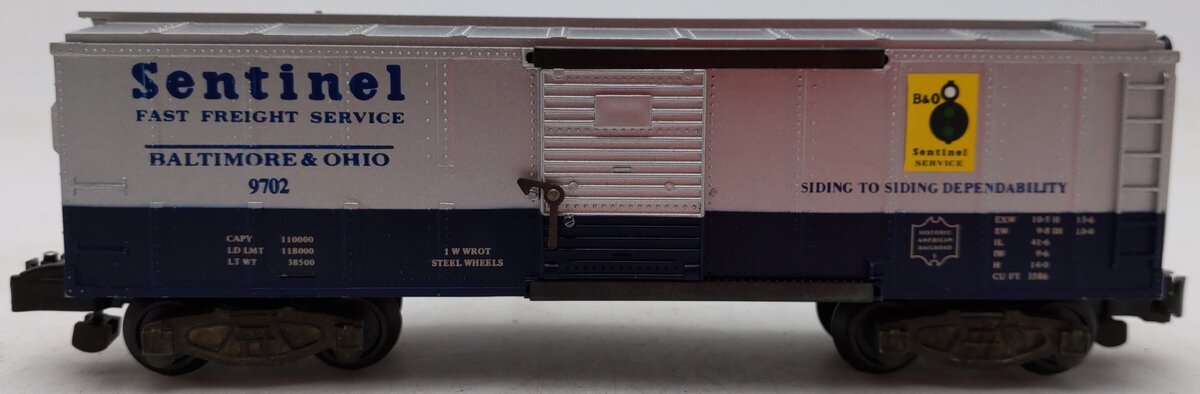 American Flyer 4-9702 S Gauge Baltimore & Ohio Sentinel Boxcar #9702 EX/Box