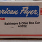 American Flyer 4-9702 S Gauge Baltimore & Ohio Sentinel Boxcar #9702 EX/Box