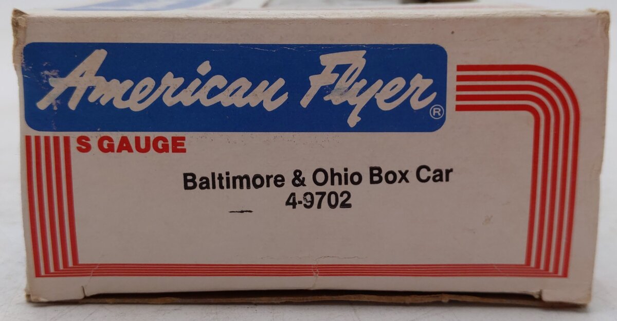 American Flyer 4-9702 S Gauge Baltimore & Ohio Sentinel Boxcar #9702 EX/Box