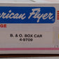 American Flyer 4-9709 S Gauge Baltimore & Ohio Boxcar #9709 EX/Box