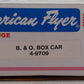American Flyer 4-9709 S Gauge Baltimore & Ohio Boxcar #9709 EX/Box