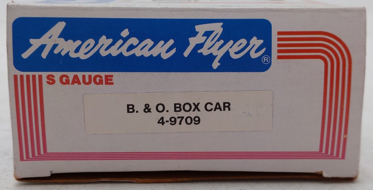 American Flyer 4-9709 S Gauge Baltimore & Ohio Boxcar #9709 EX/Box