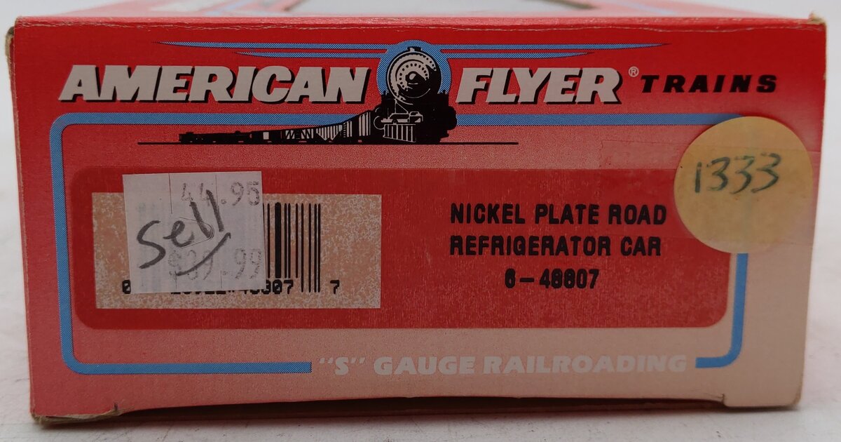 American Flyer 6-48807 S Scale Nickel Plate Road Refrigerator Car #48807 EX/Box