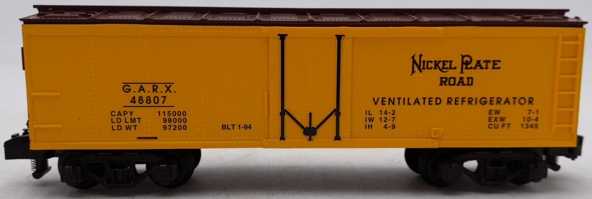 American Flyer 6-48807 S Scale Nickel Plate Road Refrigerator Car #48807 EX/Box
