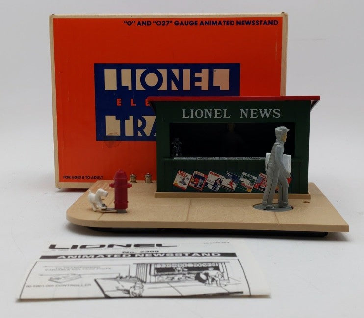 Lionel 6-2308 O Gauge Animated News Stand EX/Box