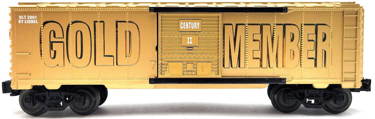 Lionel 6-39218 O Gauge Lionel Century Club II Gold Boxcar LN/Box