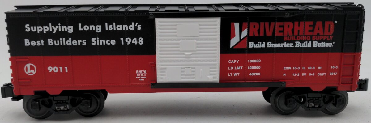 Lionel 6-52570 O Railroad Museum of Long Island Riverhead Building Supply Boxcar EX/Box
