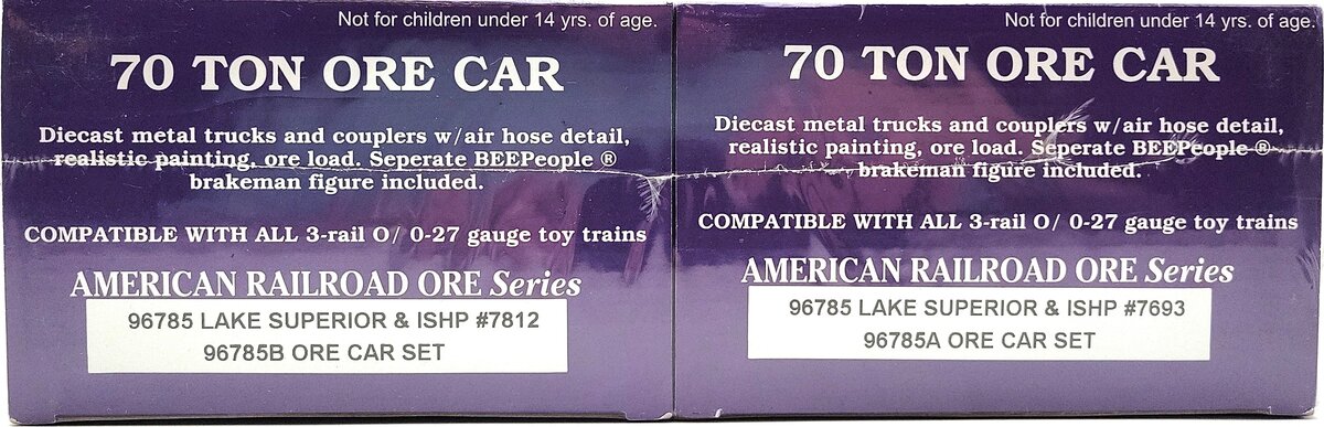 RMT 96785 O Gauge Lake Superior & ISHP 70 Ton Ore 2 Car Set MT/Box