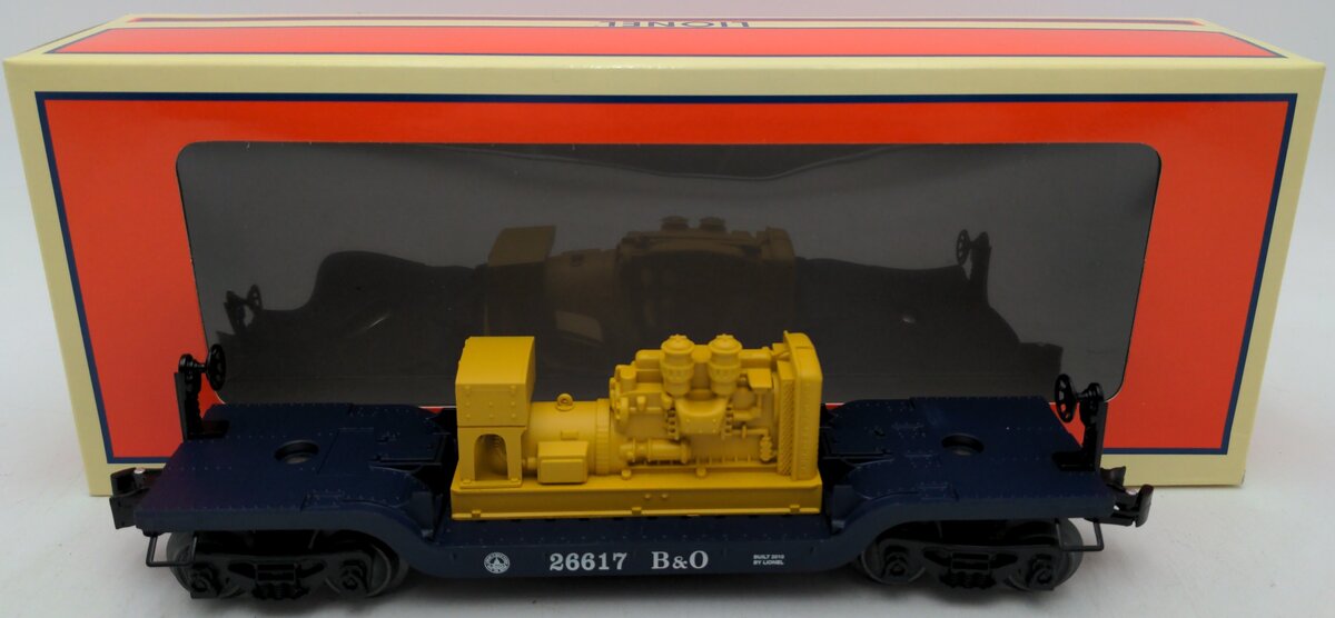 Lionel 6-26617 Baltimore & Ohio Depressed Center Flatcar w/Generator LN/Box