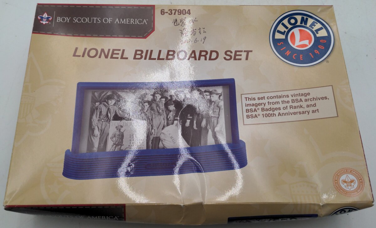 Lionel 6-37904 O Boy Scouts Billboards (Set of 6) LN/Box