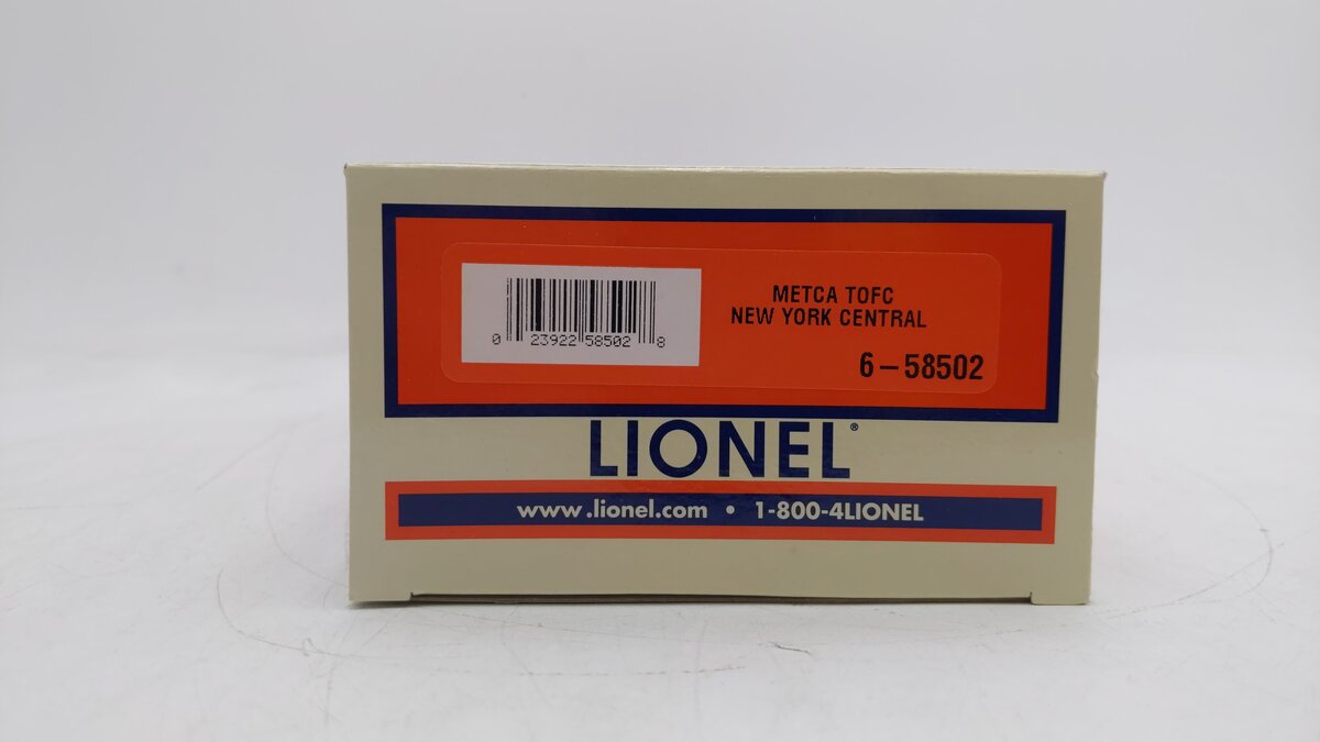 Lionel 6-58502 O New York Central METCA TOFC Flatcar w/ Trailer LN/Box