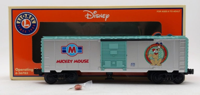 Lionel 6-36783 O Disney Mickey Mouse Operating Boxcar LN/Box