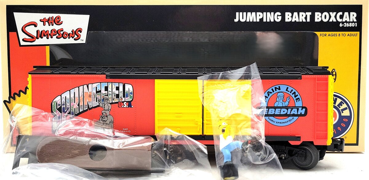Lionel 6-26801 Bart Simpson Operating Jumping Boxcar LN/Box
