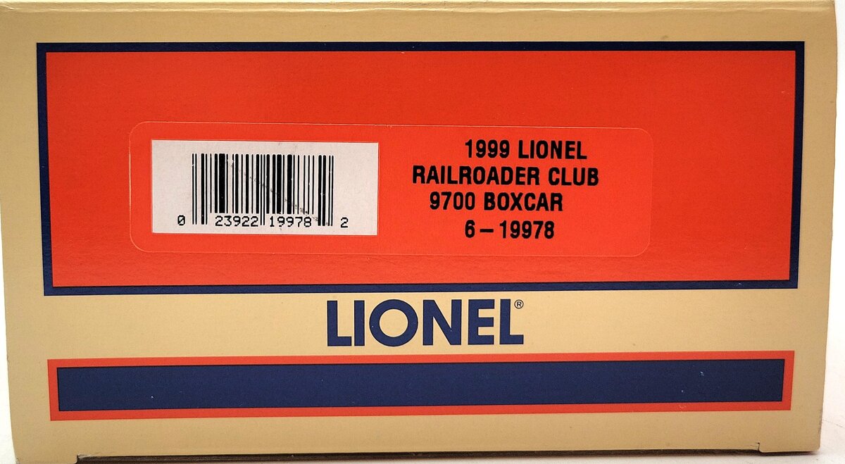 Lionel 6-19978 O Gauge Lionel RR Club Gold Member Boxcar Set LN/Box