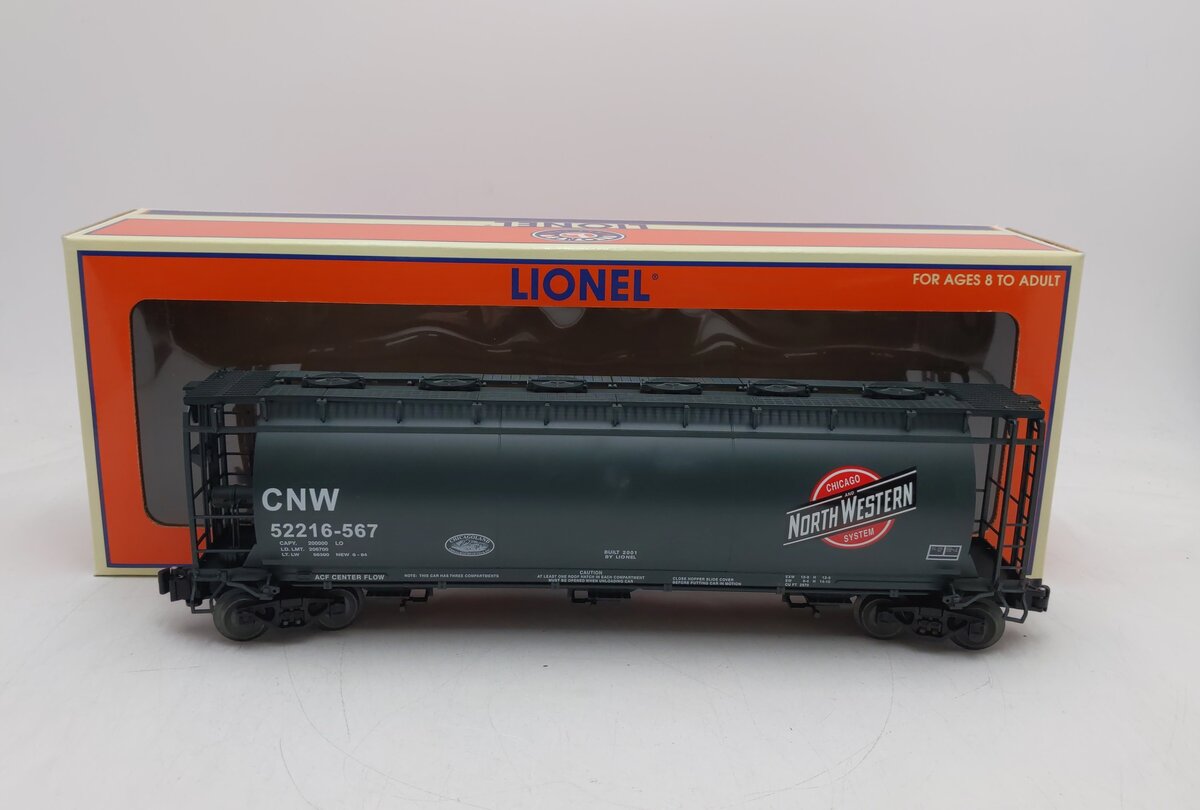Lionel 6-52216-567 O Chicago & North Western Cylindrical Green Hopper LN/Box